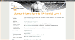 Desktop Screenshot of licence-info.univ-lyon1.fr
