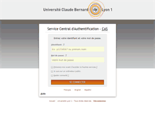 Tablet Screenshot of cas.univ-lyon1.fr