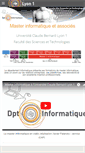 Mobile Screenshot of master-info.univ-lyon1.fr