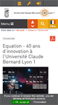 Mobile Screenshot of 40ans.univ-lyon1.fr