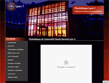 Tablet Screenshot of phototheque.univ-lyon1.fr