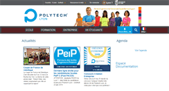 Desktop Screenshot of polytech.univ-lyon1.fr
