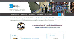 Desktop Screenshot of fst-physique.univ-lyon1.fr