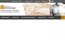 Tablet Screenshot of fst-informatique.univ-lyon1.fr