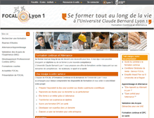 Tablet Screenshot of focal.univ-lyon1.fr