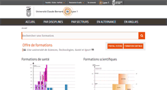 Desktop Screenshot of offre-de-formations.univ-lyon1.fr