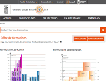 Tablet Screenshot of offre-de-formations.univ-lyon1.fr