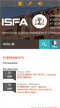 Mobile Screenshot of isfa.univ-lyon1.fr