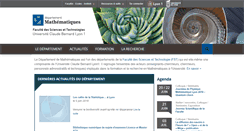 Desktop Screenshot of fst-mathematiques.univ-lyon1.fr