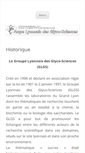 Mobile Screenshot of glgs.univ-lyon1.fr